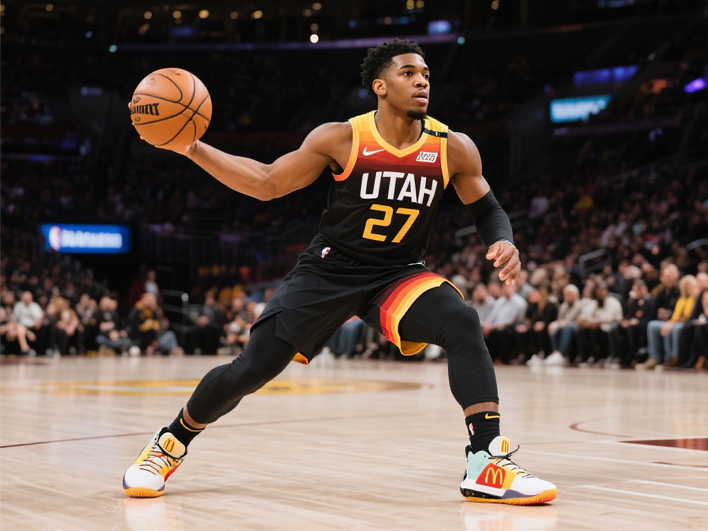 米切尔全明星上脚麦当劳配色狂砍27分 而在最近的比赛中,米切尔的表现实实在在地